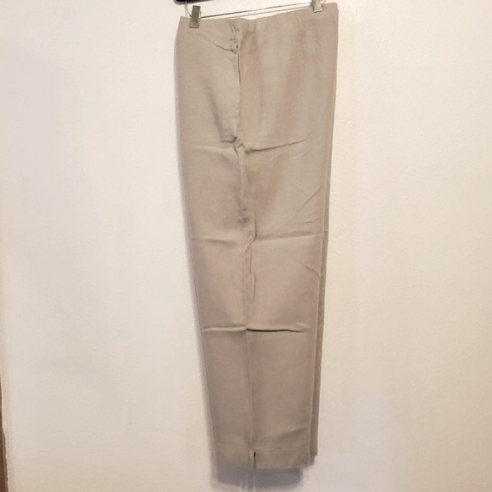 J.Jill XL Tall linen cropped ankle pants - sandbar - Picture 2 of 7